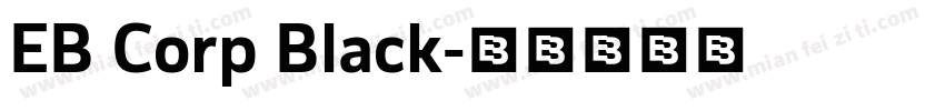 EB Corp Black字体转换